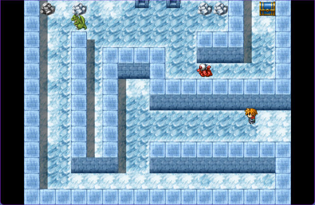 Dans les salles de combat, les joueurs peuvent rencontrer aléatoirement des groupes d&#39;ennemis en marchant, ainsi que des ennemis fixes et un boss à la fin de la salle.