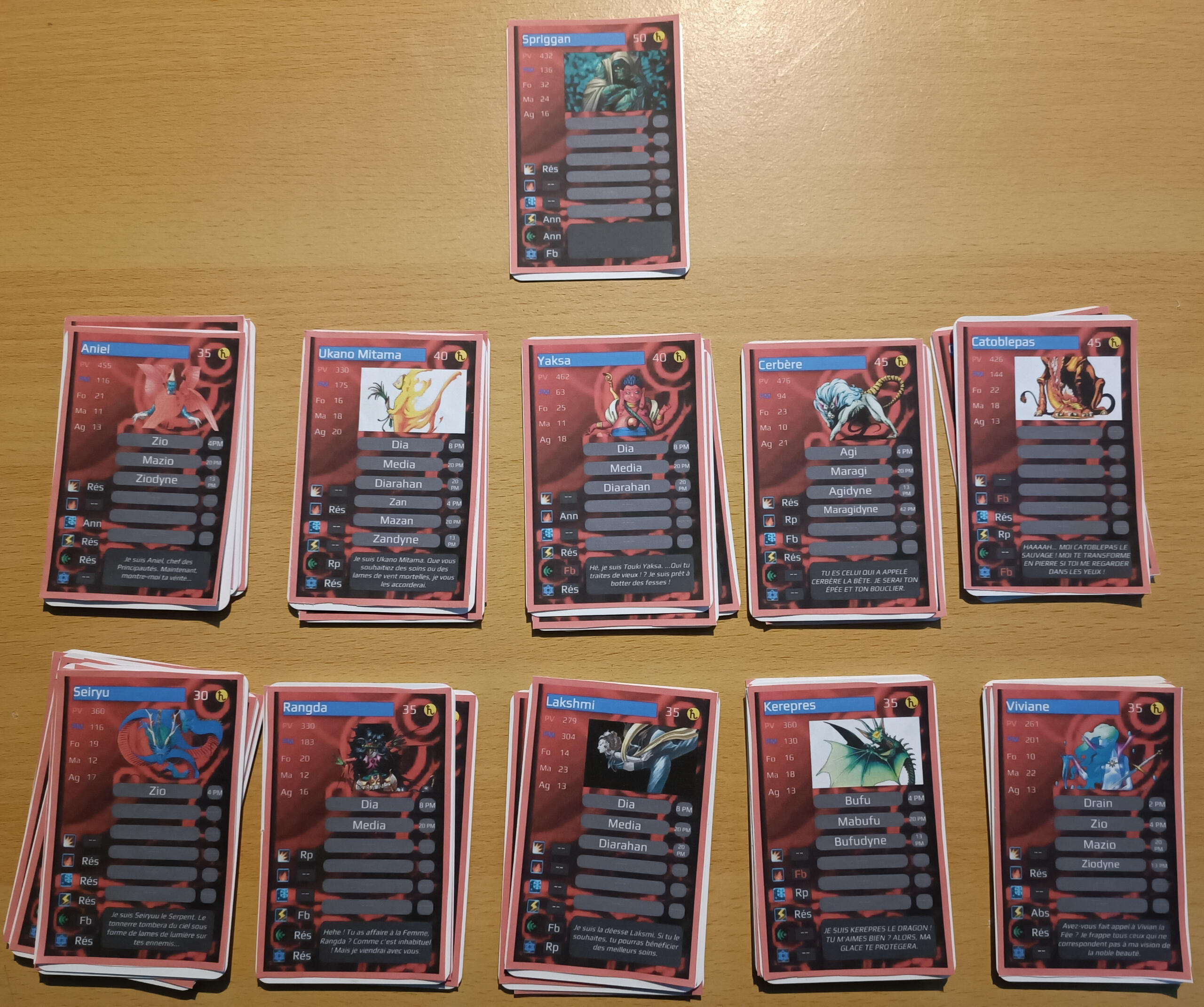 Cartes Démon